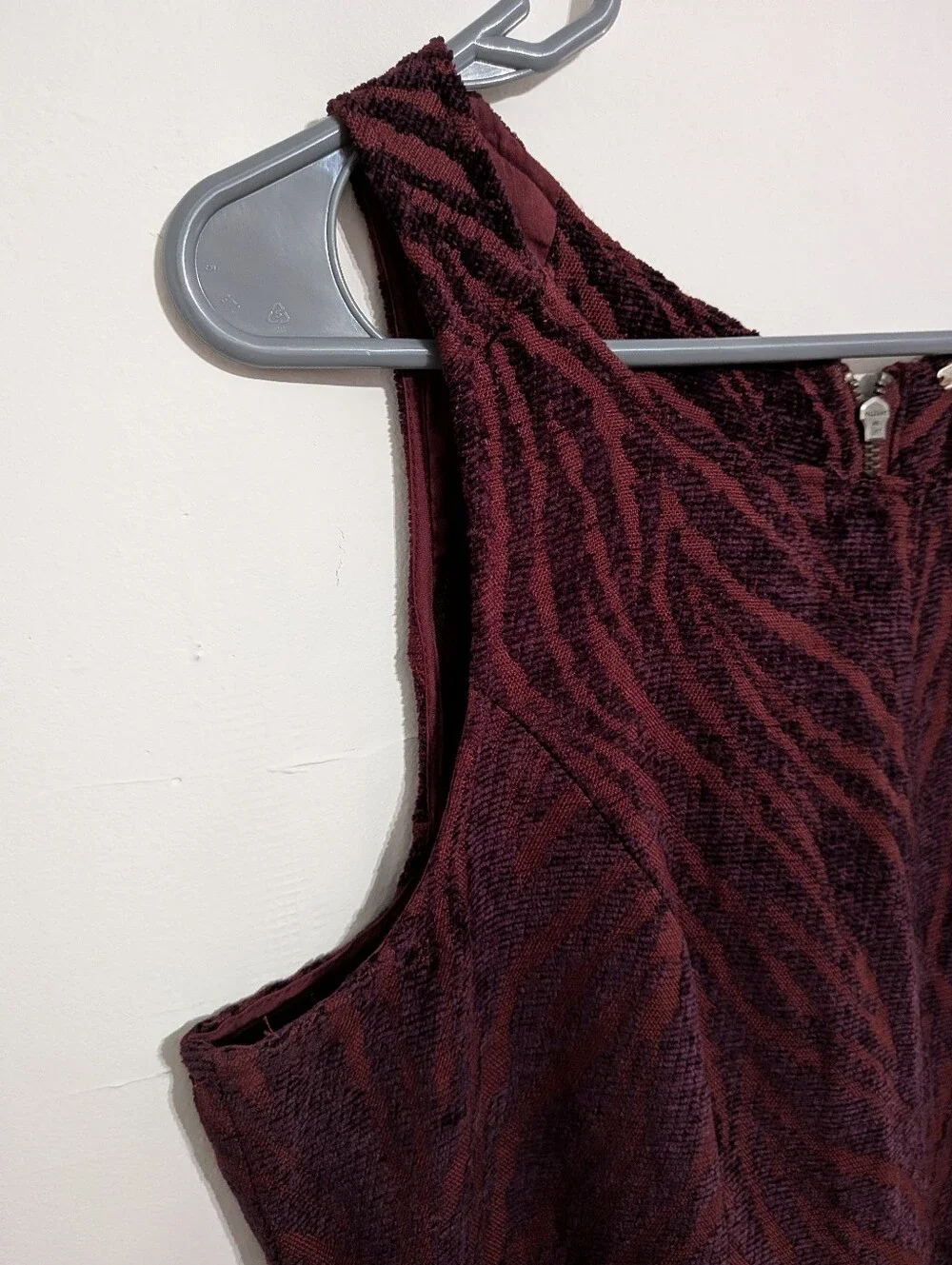 Free People Chenille Zebra Drop Waist Dress